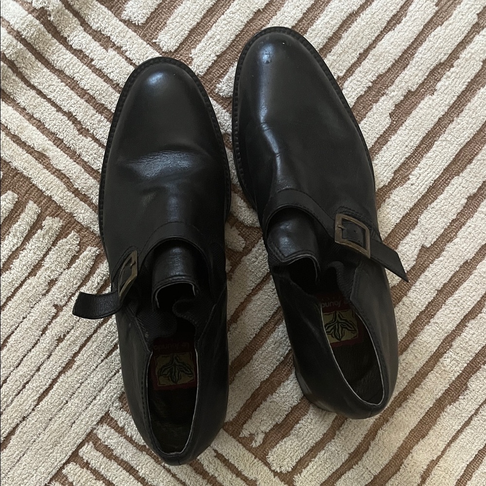 Unique Vintage Italian Black Ankle Boots